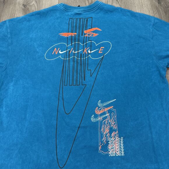 Nike Sportswear Wash Drip Tee Swoosh Logo Short Sleeve T-Shirt XL - DC2729-301 - Picture 7 of 7